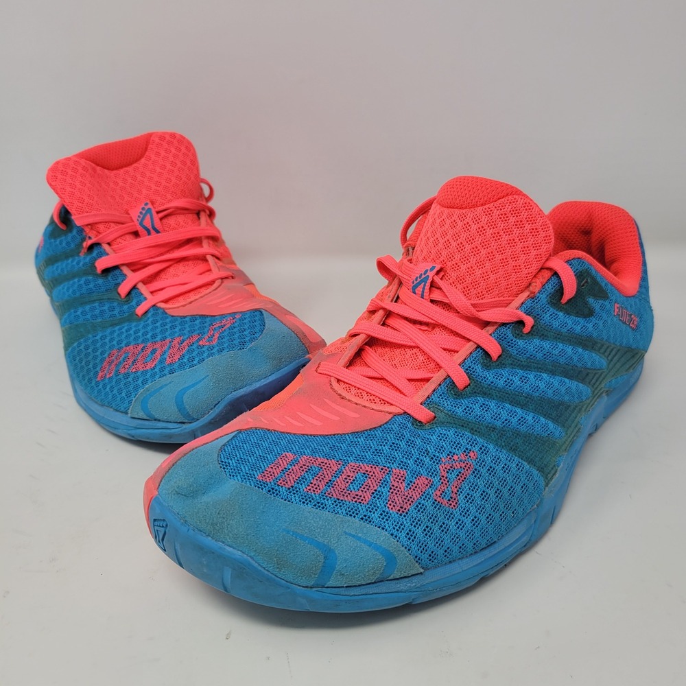 Inov-8 F-Lite 235 Womens 9 Mens 7.5 Blue Pink Orange Cross Training Shoes F0543‎